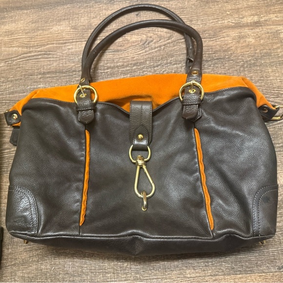 Alberta Di Canio Brown and Orange large bag in very very good condition - Picture 14 of 15